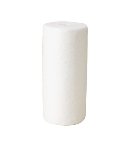 White cylindrical object on a white background